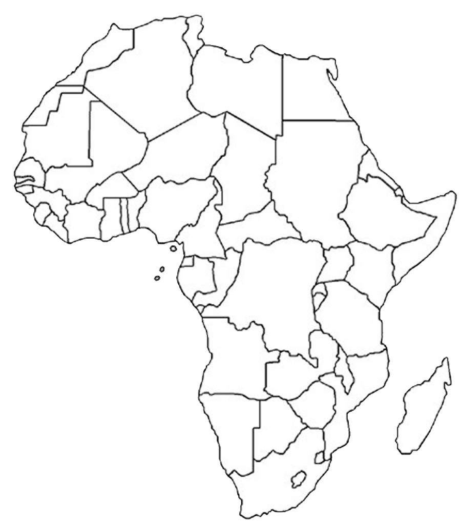 africa-blank-political-map